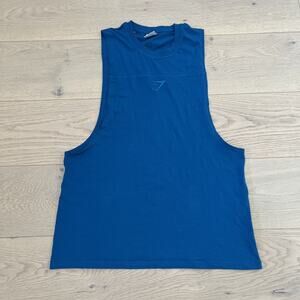 Gymshark Arrival Tank Top Mens M Blue Sleeveless Workout Training Athletic Gym